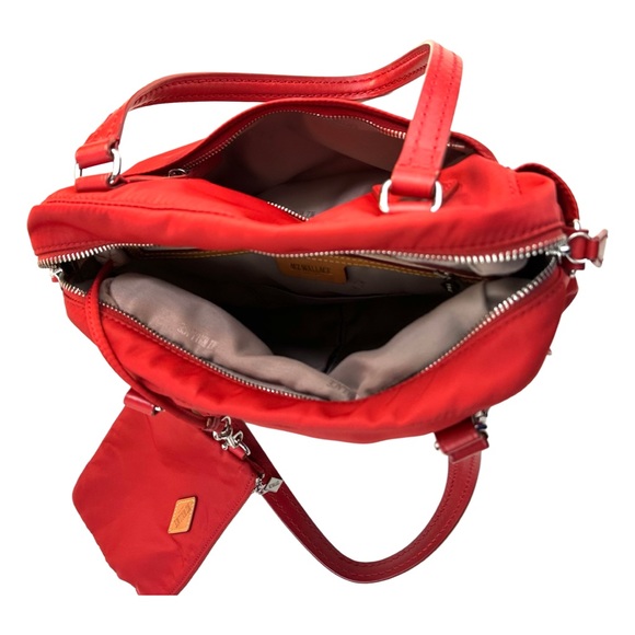 MZ Wallace Shoulder Bag Roxy Bedford Handbag Poppy Red 13 × 10 × 6 - Picture 10 of 16